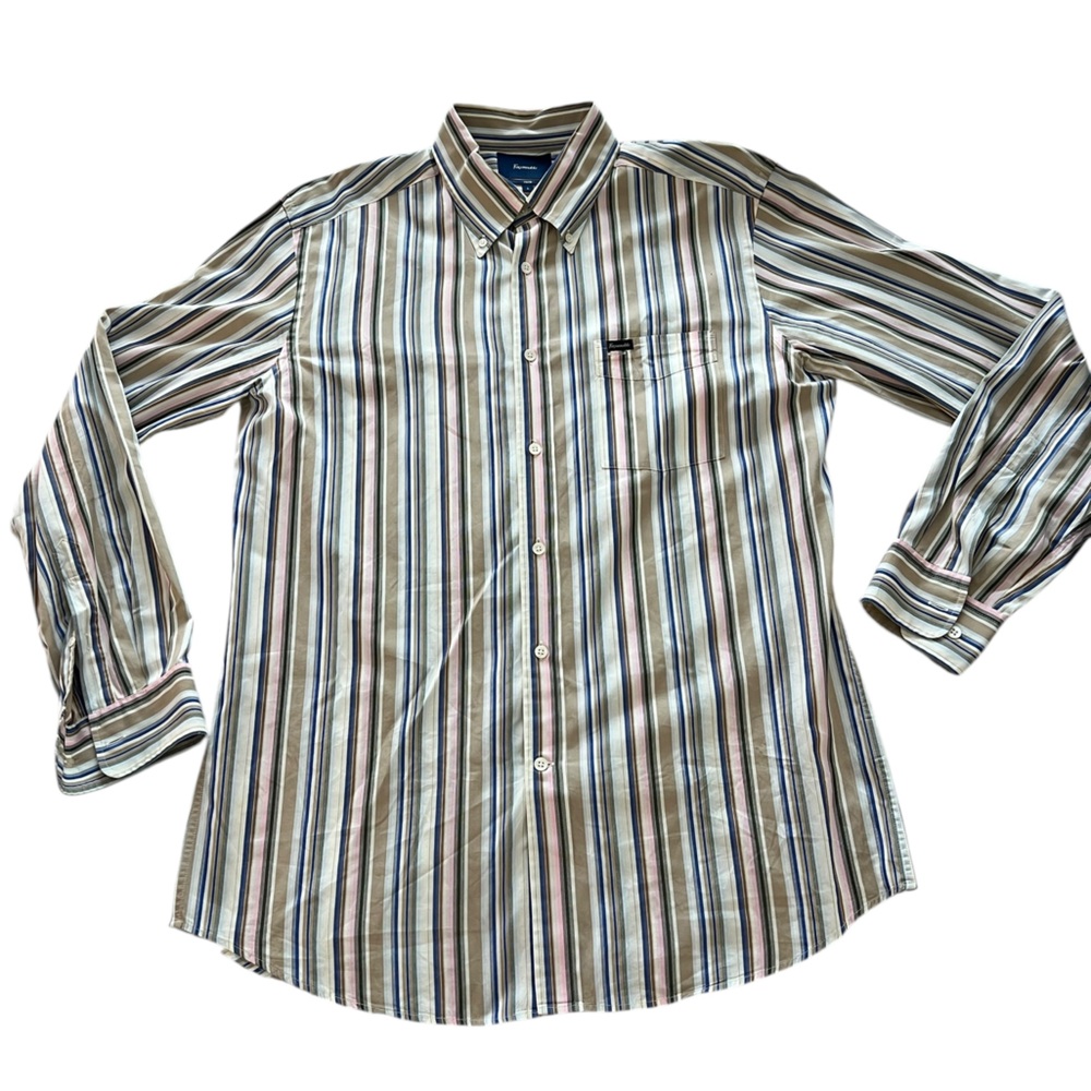 Faconnable Multicolor Casual Button Down Shirt Size‎ L